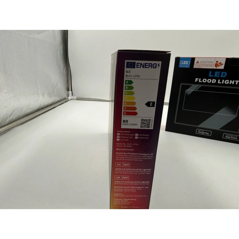 Ilc Led Flood Light 80W 8000Lm Outdoor Rgb Color Changing Smart Floodlights